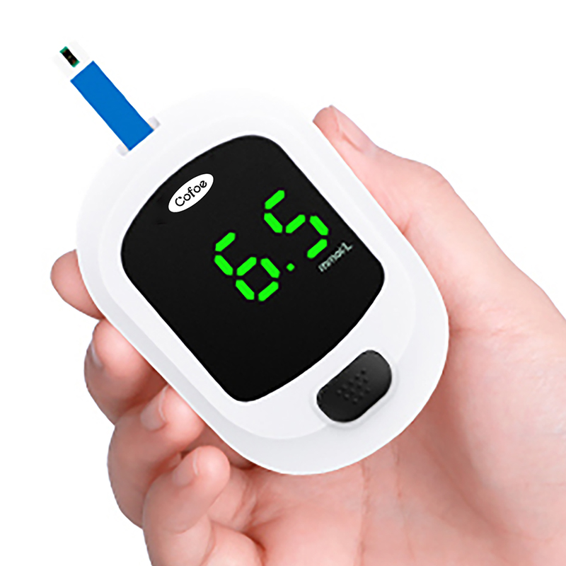 Medidor de glicose no sangue digital KF-A02-C com tiras