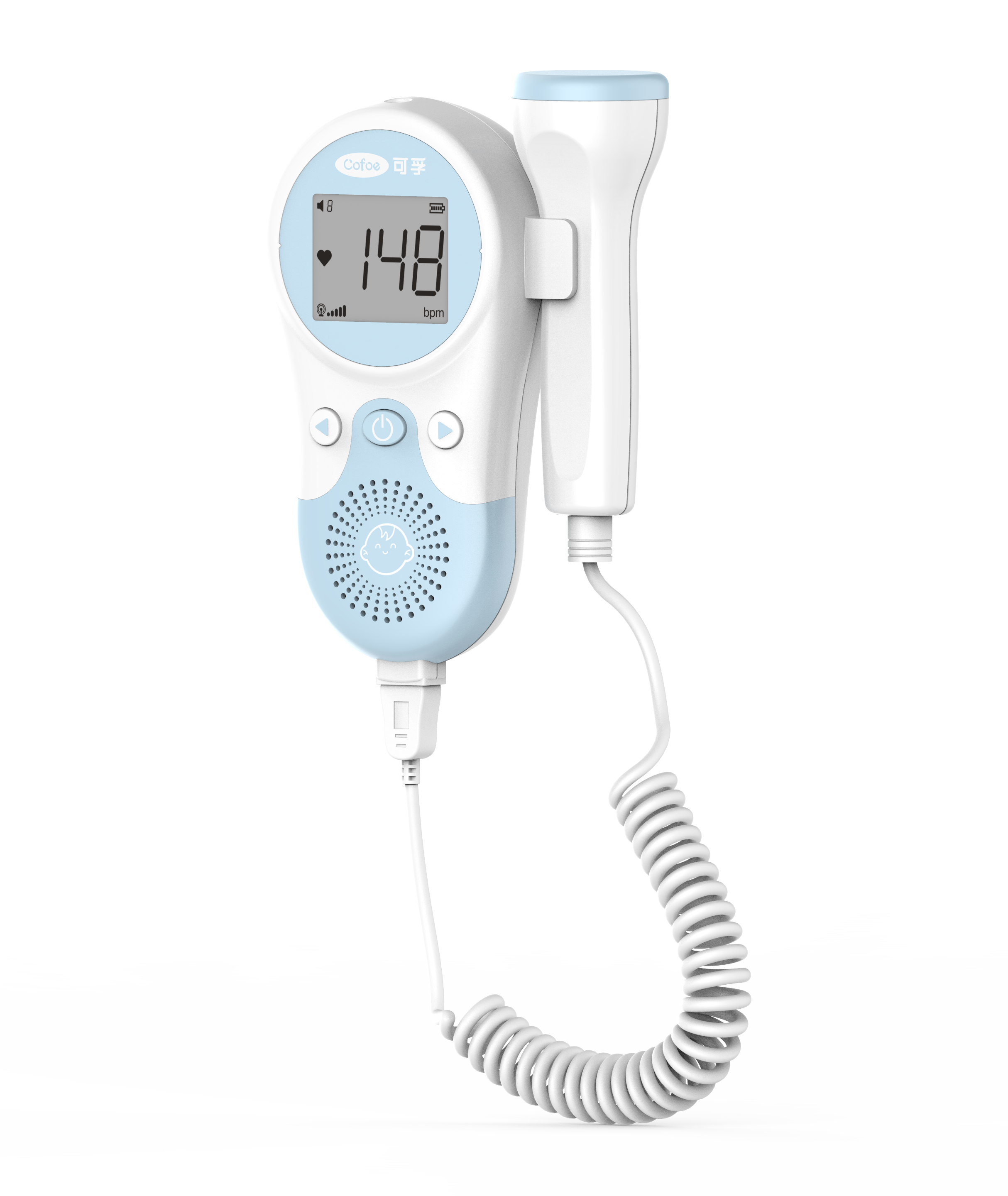 HB-1003S Professional CooFoe Handheld Digital Baby Heart Monitor