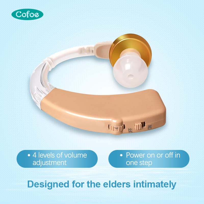 ZA-01 recarregando os aparelhos auditivos confortáveis ​​por trás da orelha para os idosos